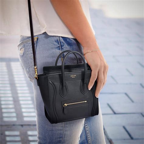 celine nano luggage tote price|celine nano luggage shoulder bag.